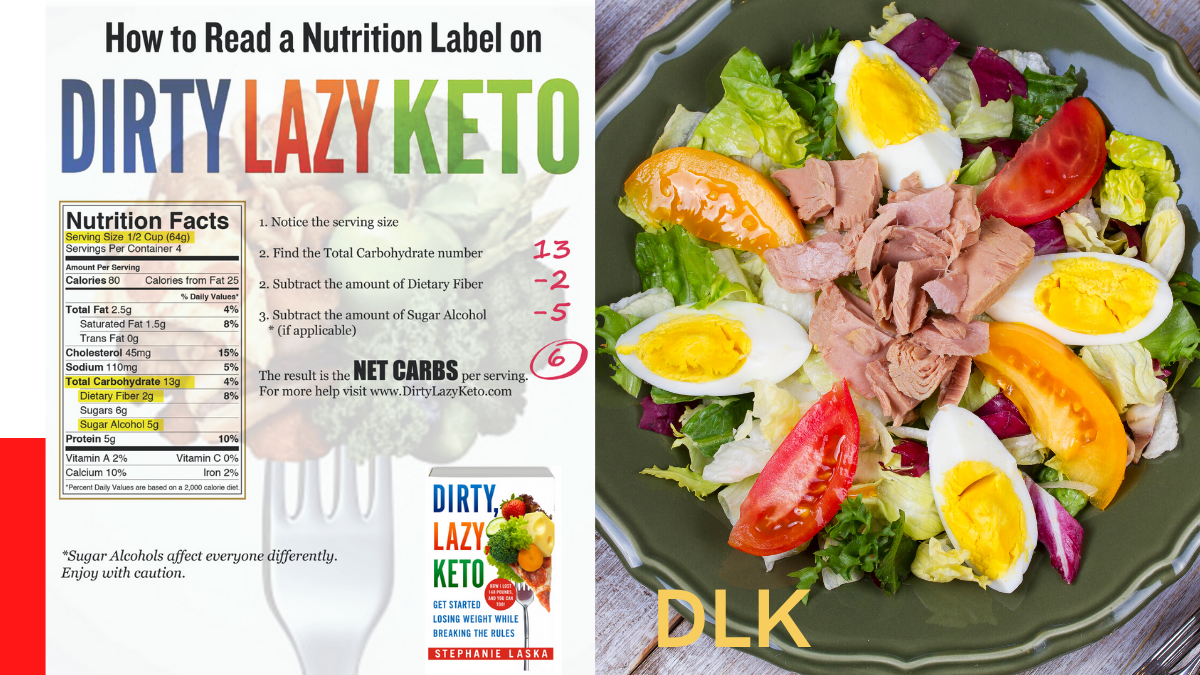 Net carb counts for the keto diet inside DIRTY LAZY KETO by Stephanie Laska